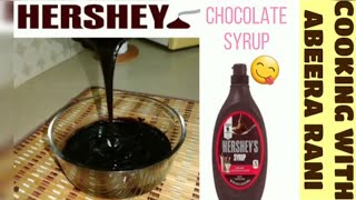 Hersheys Chocolate Syrup  Homemade Recipe  Cooking With Abeera Rani [upl. by Amalbena758]