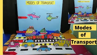 Modes Of Transport For Students Types Of Transportation  School Project For Students  The4Pillars [upl. by Alberic]