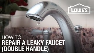 How To Fix A Dripping or Leaky Double Handle Faucet [upl. by Nnyluqcaj]