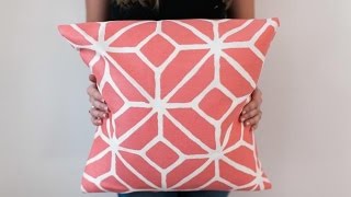 DIY NoSew Pillow Cover [upl. by Briscoe138]