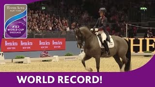 Charlotte Dujardins World Record Breaking Freestyle test at London Olympia [upl. by Jayson]