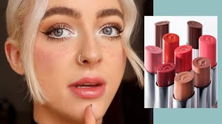 NEW Glossier Ultralip Review Try On amp Lip Swatches [upl. by Goerke]