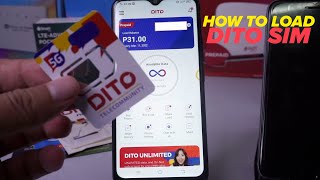 How to load DITO SIM using DITO APP GCASH amp GRABPAY [upl. by Draillih]