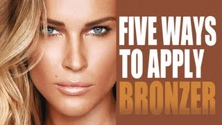 5 DIFFERENT WAYS TO APPLY BRONZER SUMMER GLOW TUTORIAL [upl. by Holli]