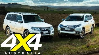 Mitsubishi Pajero vs Pajero Sport  Road test  4X4 Australia [upl. by Esinahs4]