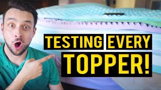 Testing Amazon Mattress Toppers  BLIND TEST [upl. by Sacken]