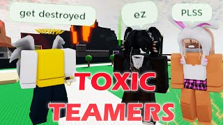 Toxic teamers in Mortem Metallum get destroyed  Roblox [upl. by Syhr]