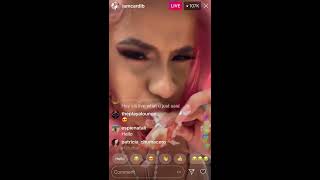 CARDI B LIVE ON INSTAGRAM EATING LOBSTER TALKING NEW MUSIC OFFSET ALBUM ETC [upl. by Dominus]