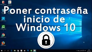 Como poner clave o contraseña de inicio a Windows 10 [upl. by Assiar]