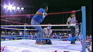 WWC Super Black Ninja Great Muta vs Invader 1 1988 [upl. by Auqinihs538]