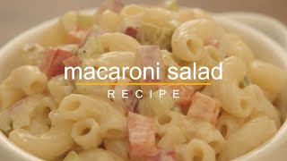 Homemade Macaroni Salad Recipe [upl. by Harte148]