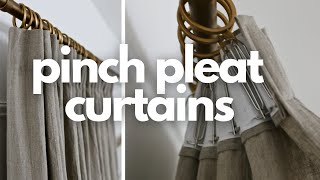 DIY Luxury and EASY Pinch Pleat Curtains [upl. by Osbourne]