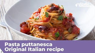 PASTA PUTTANESCA  Original Italian recipe [upl. by Hubbard]