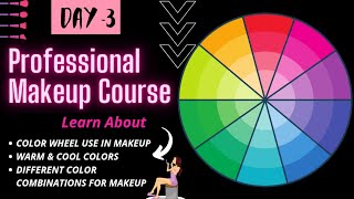 DAY 3  ❗ONLINE MAKEUP COURSE  COLOR WHEEL 🟣 Complete SELF Professional Makeup Course [upl. by Zenitram]