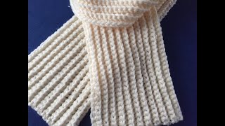 LESS THEN 3 HOURS  Crochet Scarf Tutorial [upl. by Normalie]