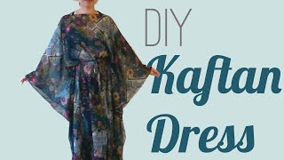 Easy DIY Kaftan Dress  Cover Up [upl. by Namreh]