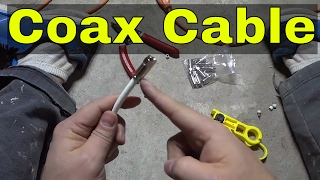 How To Install A Coaxial Cable F ConnectorFULL Tutorial [upl. by Hainahpez]