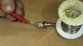 Installing a PL259 onto RG58 Coax 965s Method [upl. by Ahsaercal741]