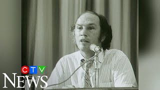 1971 PM Pierre Trudeau jokes about press coverage [upl. by Ylecara]