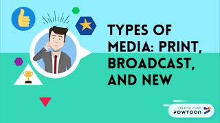 Types of Media Print Broadcast and New Media [upl. by Cacilie]