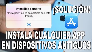 ✅ 📵 INSTALAR APLICACIONES NO COMPATIBLES POR VERSIÓN DE IOS VIEJAS IPHONE [upl. by Reamy430]