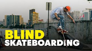 This Blind Skater Took The Skateboarding World By Surprise [upl. by Ainesell]