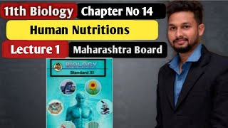 11th Biology  Chapter 14  Human Nutritions  Lecture 1  maharashtra board [upl. by Ainola]