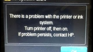 How to Fix the HP Ink System Failure [upl. by Yriek963]