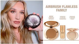 How To Apply Bronzer Using Charlottes Airbrush Bronzer amp Airbrush Collection  Charlotte Tilbury [upl. by Gnilsia259]