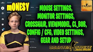 m0NESY CSGO Settings Monitor Settings Crosshair Viewmodel Gear and Settings [upl. by Domini310]