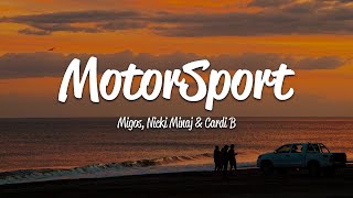 Migos  MotorSport Lyrics ft Cardi B Nicki Minaj [upl. by Chloette]