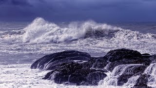 Ocean Waves Rain Sounds and Relaxing Music  Deep Sleep Relaxation [upl. by Fenwick208]