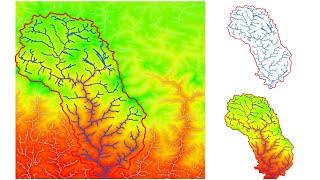 Watershed Delineation in ArcGIS  How to create Drainage Map [upl. by Enaffit364]