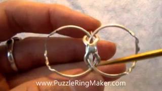 4 Band Puzzle Ring Solution  PuzzleRingMakercom [upl. by Stuckey]