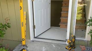 Jeld Wen Front Door Installation  Really crappy products and craftsmanship PART 1 [upl. by Adehsar]