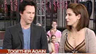 Today Show Sandra Bullock and Keanu Reeves 20060615 [upl. by Lawan624]