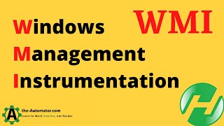 Windows Management Instrumentation WMI and AutoHotkey [upl. by Ydiarf53]