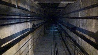 Elevator SurfingShaft Ride ThyssenKrupp Traction ServiceFreight Elevator [upl. by Noillid]