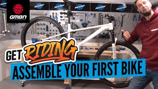 How To Assemble Your First Mountain Bike  Build A Bike From The Box [upl. by Crandall774]