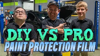 🤔 DIY VS PRO  BEGINNER vs PRO Paint Protection Film Install [upl. by Aikkan]