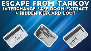 Interchange Safe Room Extract  Hidden Keycard Loot  Escape From Tarkov [upl. by Nylecoj325]