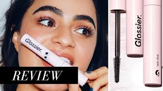 GLOSSIER LASH SLICK FULL REVIEW APPLICATION  REMOVAL [upl. by Tolecnal49]