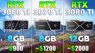 RTX 3060 Ti vs RTX 3070 Ti vs RTX 3080 Ti in 4K [upl. by Enitsuj]