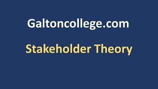 Stakeholder Theory [upl. by Ruperto]