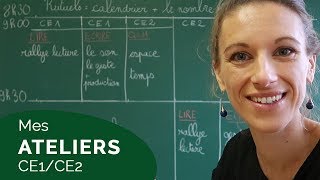 LES ATELIERS DE MA CLASSE DE CE1CE2 VLOG 24 [upl. by Eiboj]