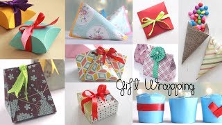 10 Fantastic Gift Wrap Ideas  Paper Crafts  Compilation [upl. by Ynnal]