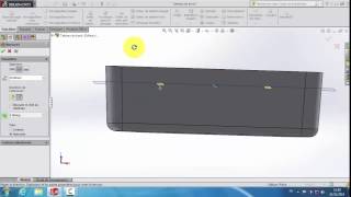 10 Les Nervures sur une Pièce Volumique sur Solidworks [upl. by Yruoc]