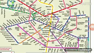 Delhi Metro Map [upl. by Adnalu]