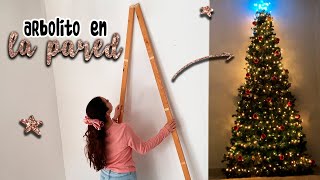 ❌ ¡SIN CLAVOS ÁRBOL de NAVIDAD en la PARED Christmas TREE DECORATIONS Adornos NAVIDEÑOS [upl. by Norris110]