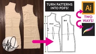 How to create PDF Patterns Two Ways Illustrator AND Procreate iPad [upl. by Chancey]